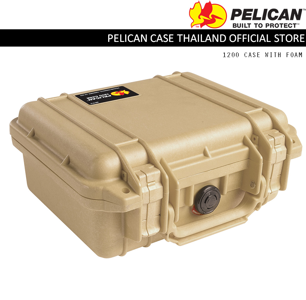 PELICAN 1200 CASE WITH FOAM - DESERT TAN