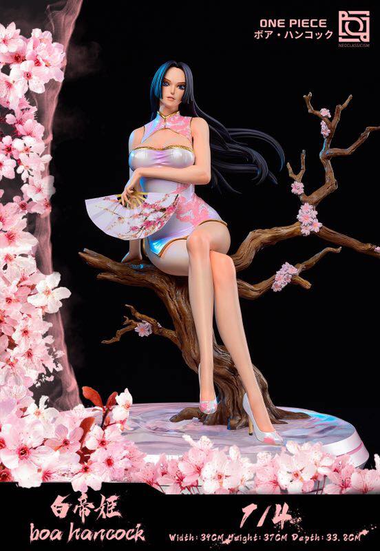 Boa Hancock Statue Anime Girl In Cheongsam Resin
