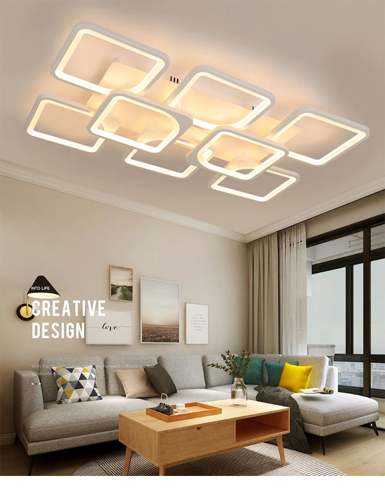 ไฟเพดาน White Led Chandelier โคมเพดาน โคมแขวน ไฟแขวน ไฟห้อย โคมไฟแขวน ไฟระย้า ไฟช่อ ไฟกิ่ง สวยทันสมัย ไฟตกแต่ง หรูหรา ทนทาน ประหยัดไฟ