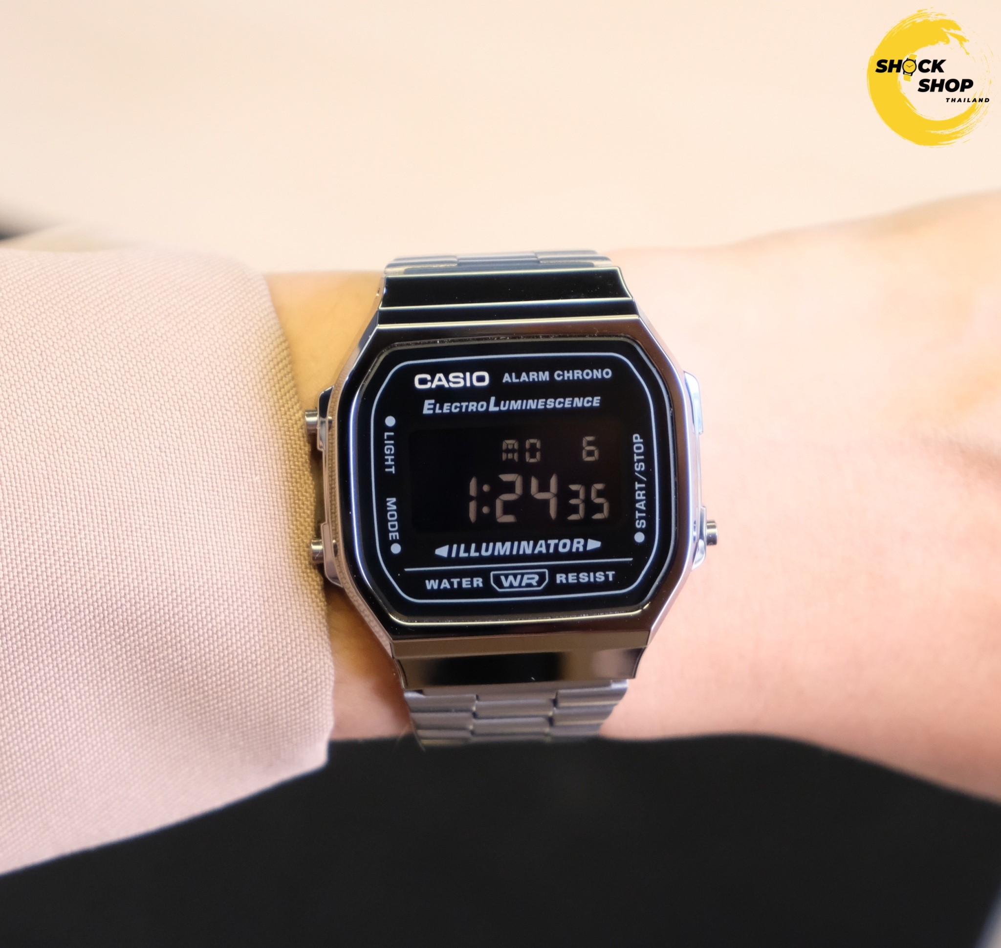 นาฬิกาข้อมือ Casio รุ่น A168WGG-1B คาสิโอ