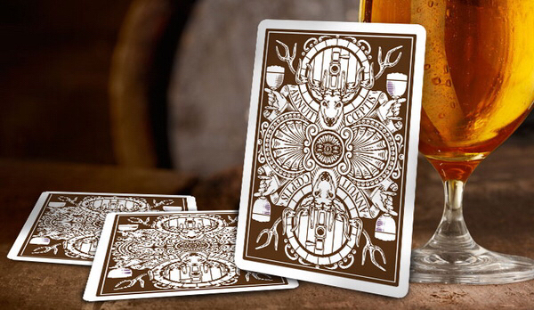Bicycle Amber Stag Playing Cards