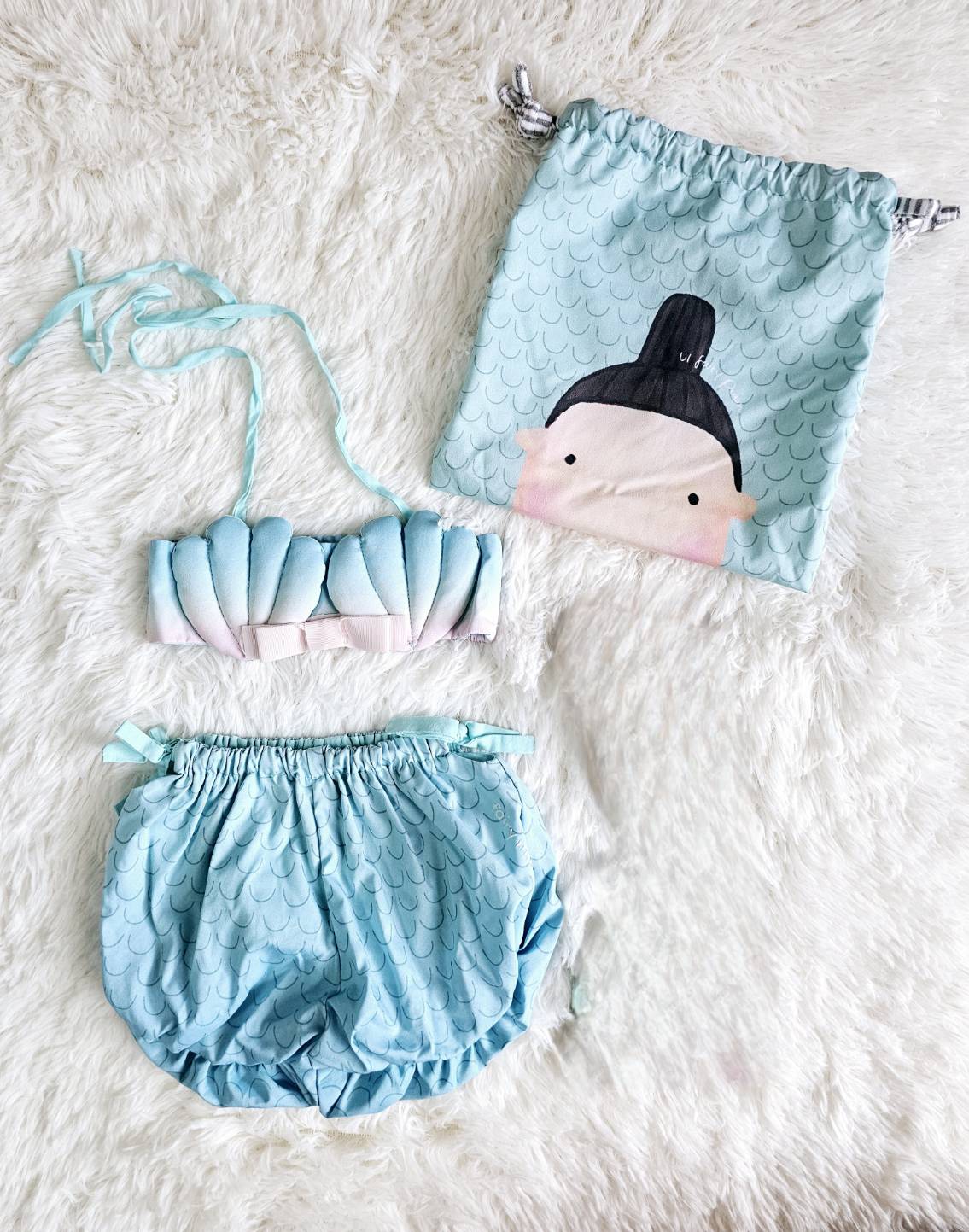 Fairy mermaids by Le Petit Pumm ชุดว่ายน้ำเงือกแฟรี่ ไซส์ 18m มือสอง สภาพดี ไม่ผ่านการใช้งาน