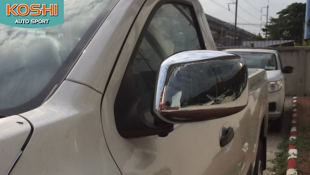 ครอบกระจกมองข้าง รุ่น2 ประตูตอนเดียว Nissan Navara 2015 ยี่ห้อ AOS