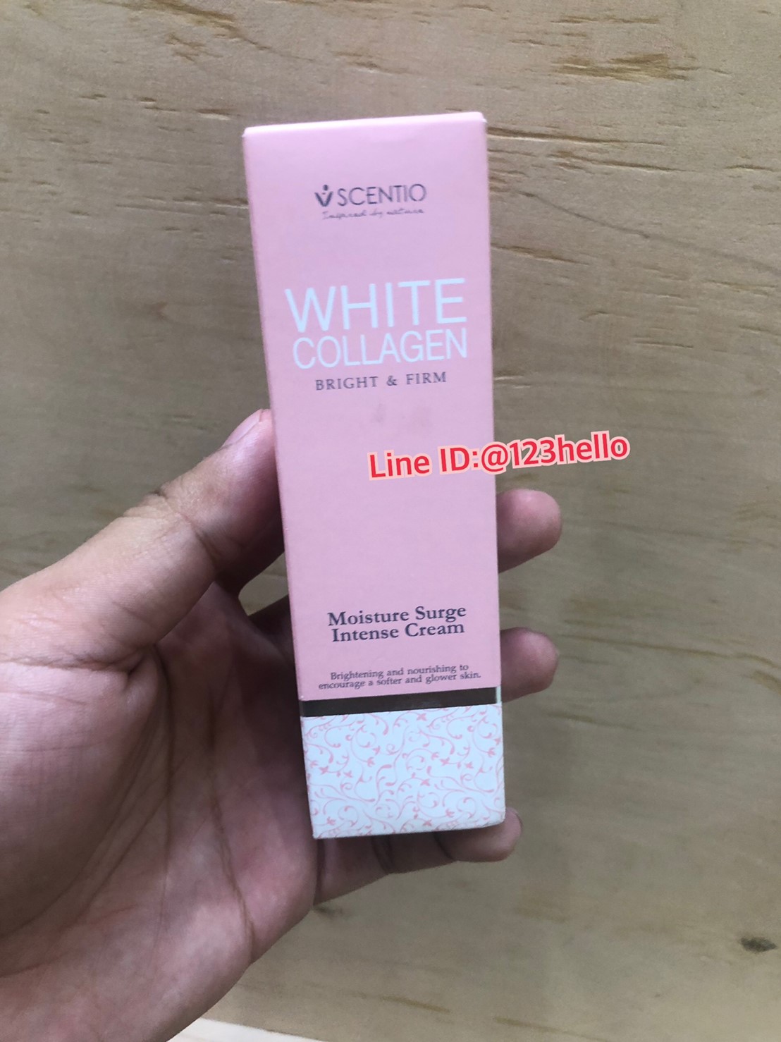 SCENTIO WHITE COLLAGEN Moisture Surge Intense Cream เซนทิโอ ไวท์ คอลลาเจน มอยซ์เจอร์ เซิร์จ อินเทน ครีม 30 ml.