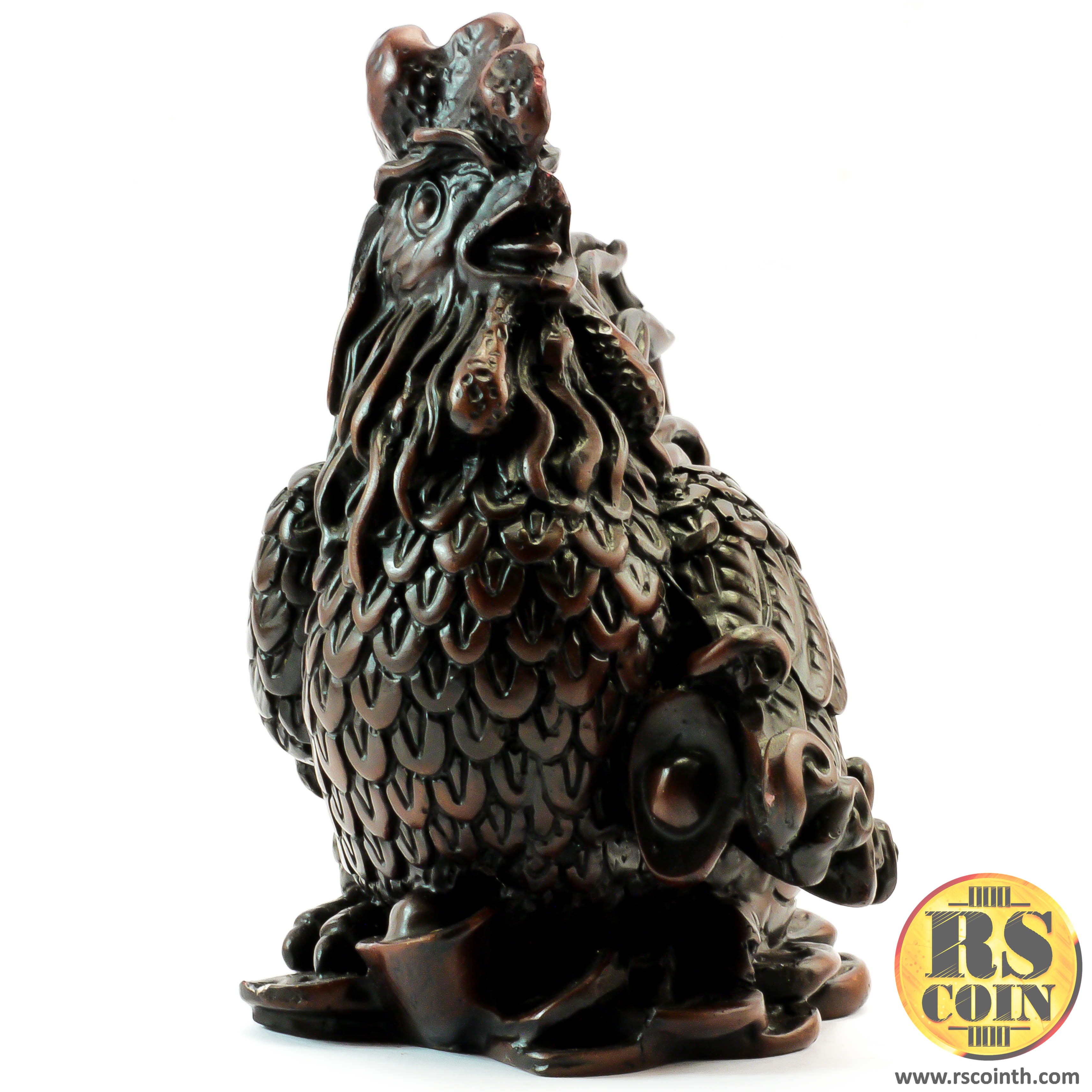 รูปปั้นหิน - ไก่นำโชค (Thai Sculpture Stone Animal Chicken Hen Chinese Design)