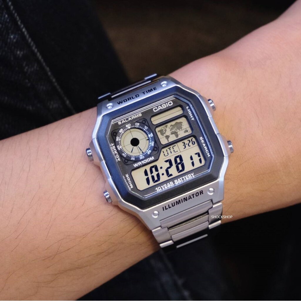 นาฬิกาผู้ชาย Casio รุ่น AE-1200WHD-1AV คาสิโอ
