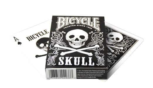 Bicycle Skull Playing Cards (White)