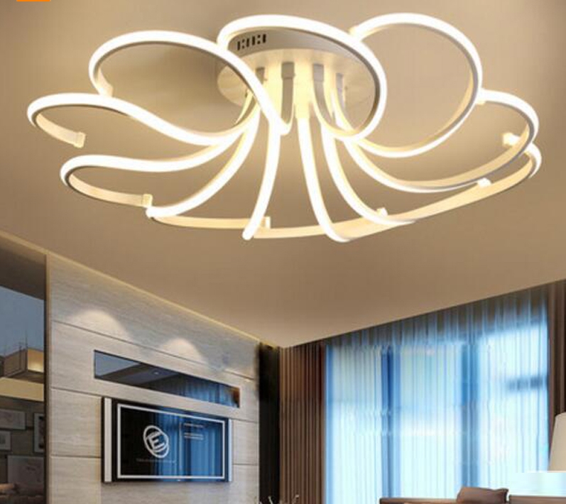 โคมไฟเพดาน LED โคมไฟระย้า สีขาว ก66*ส18 ซม