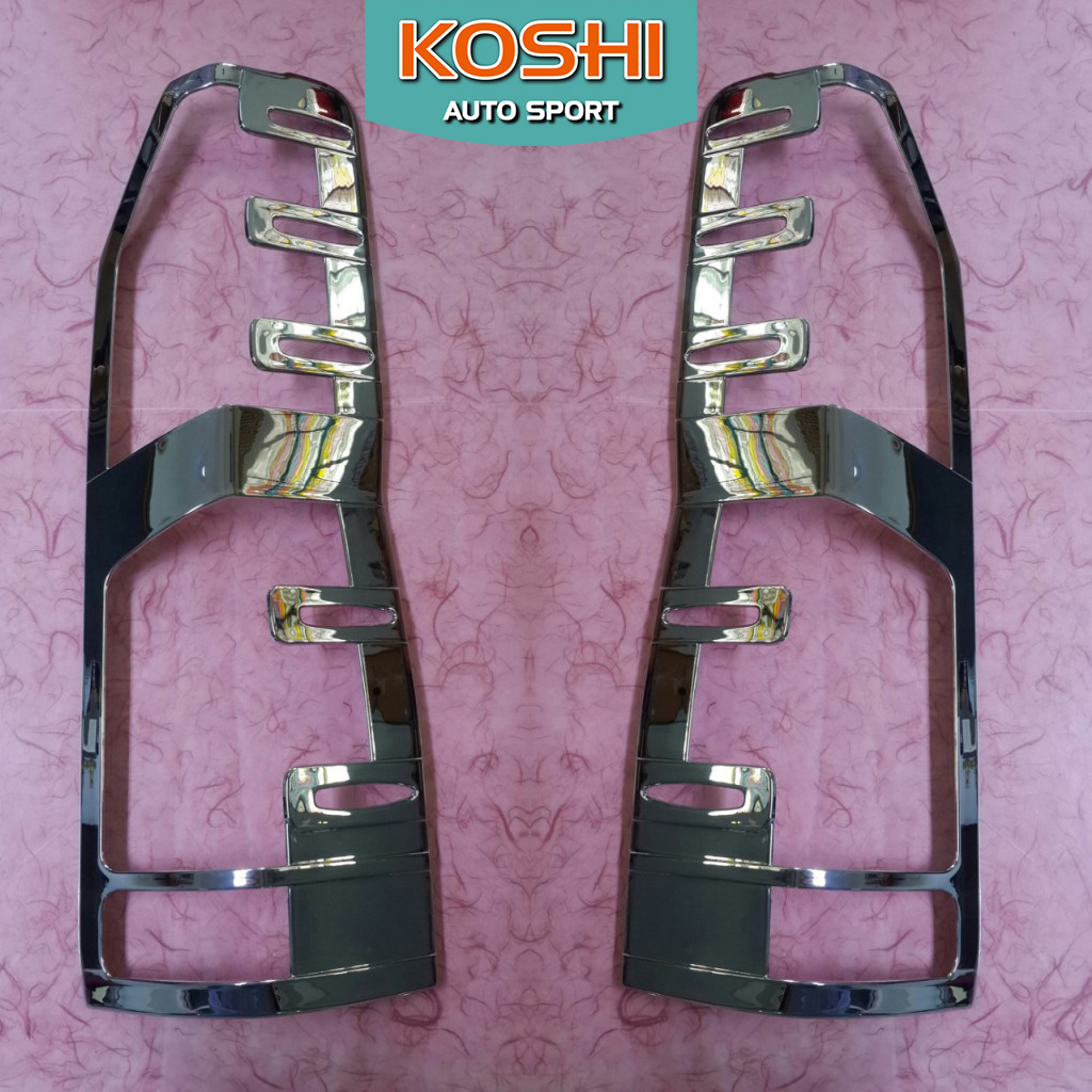 Lekone ครอบไฟท้าย Toyota Commuter 2019 ชุบโครเมี่ยม (2ชิ้น)