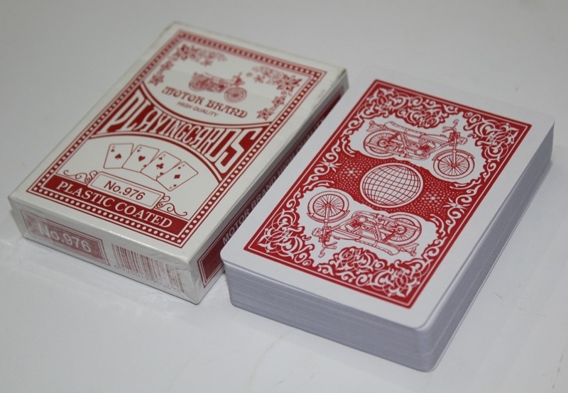 Red Motor Brand Playing Cards