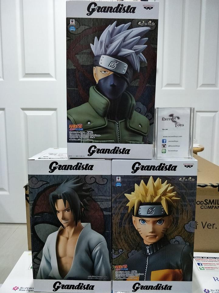 NARUTO Shippuden Grandista Set Naruto Sasuke Kakashi