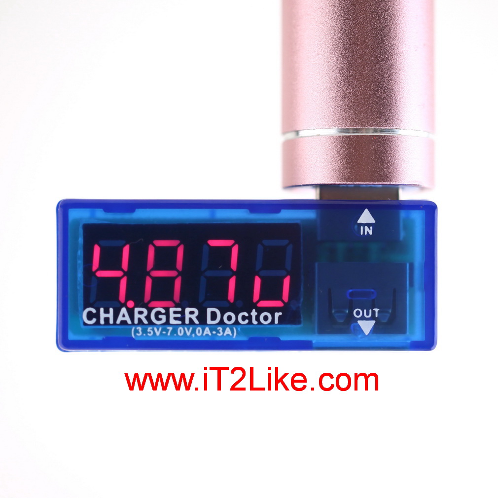 มิเตอร์วัด Usb Charger Doctor วัดความจุเพาเวอร์แบงค์ กระแสไฟ แรงดันไฟ ที่ใช้พอร์ต Usb Usb Tester Usb Meter Usb Doctor