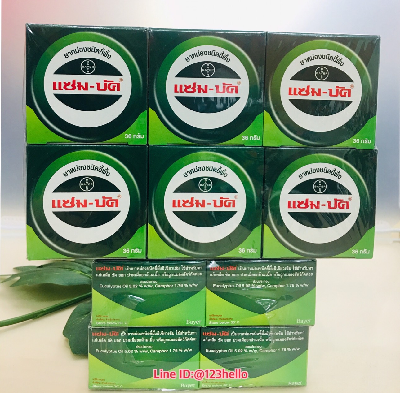 Zam-Buk ยาหม่องชนิดขี้ผึ้งแซม-บัค 36 กรัม x 12 กล่อง