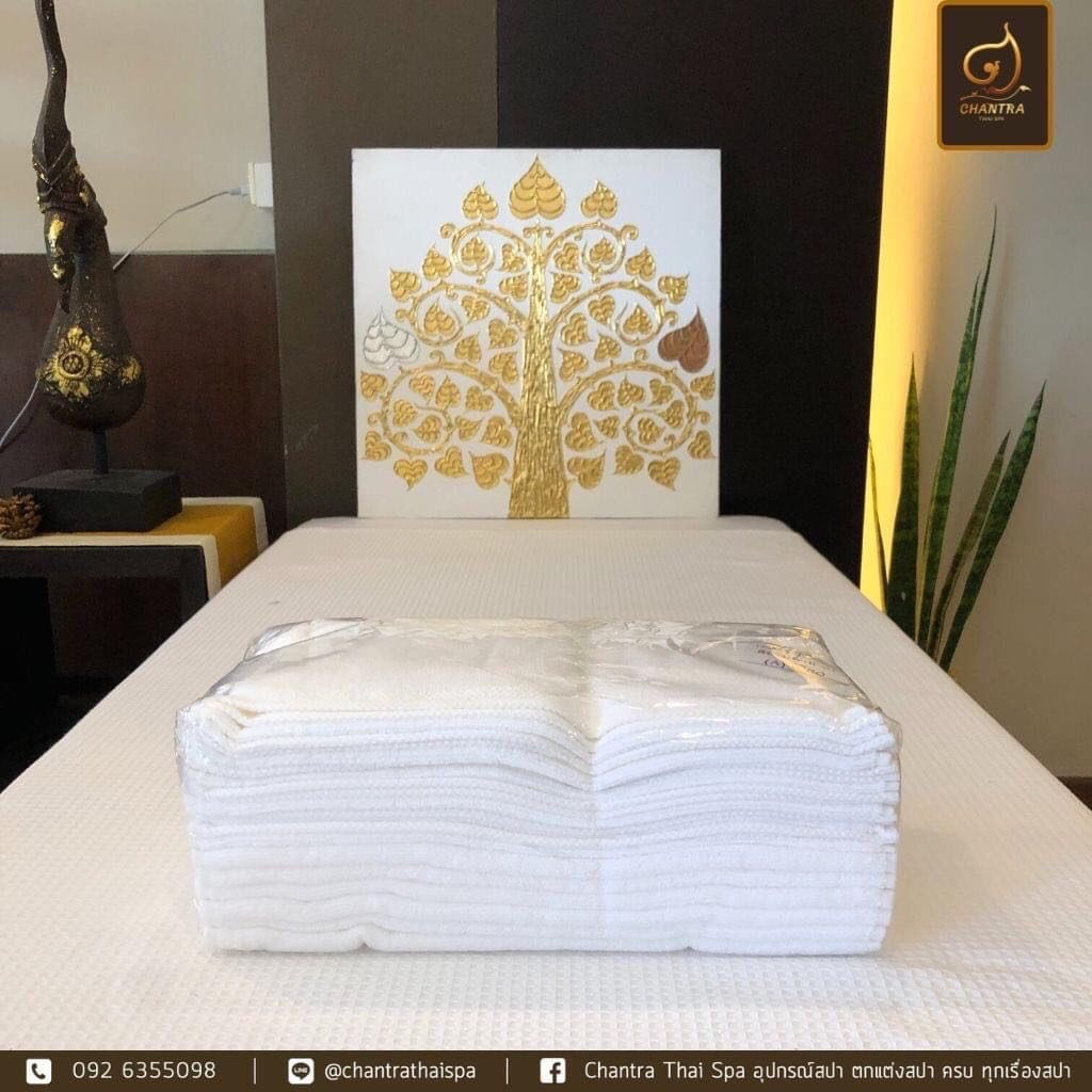 ผ้าขนหนู 15x30 สีขาว