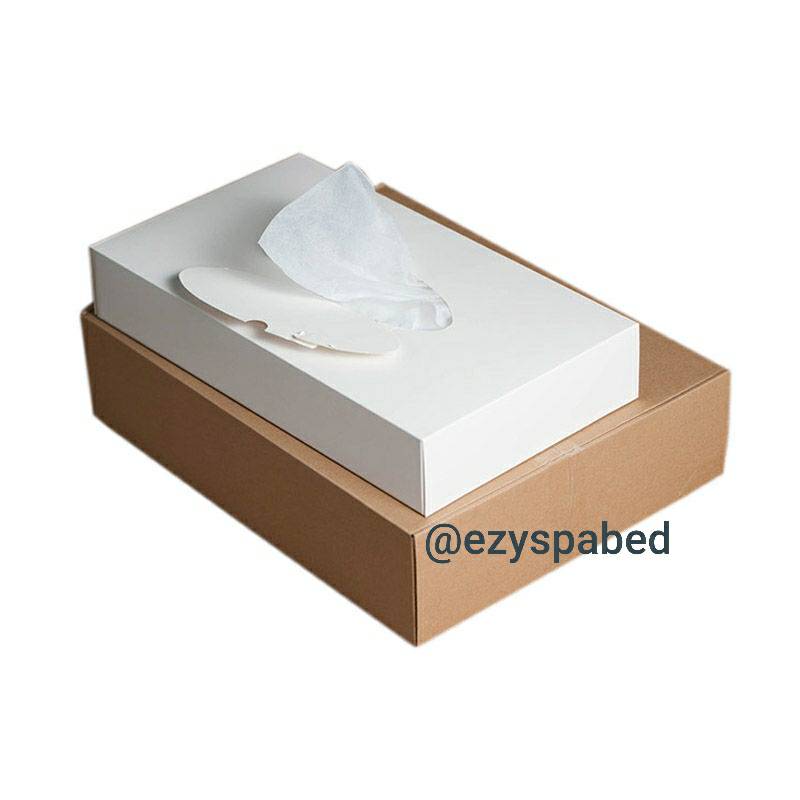 กระดาษคลุมหน้ากันเปื้อน ใช้แล้วทิ้ง สำหรับลองเสื้อ กันเครื่องสำอางค์