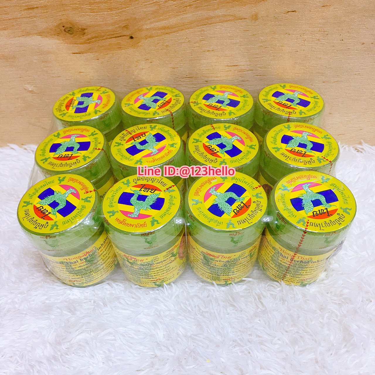 HongThai Traditional Thai herbal inhalant 12 ชิ้น หงษ์ไทย ยาดมสมุนไพรหมักนานาชนิด แผนโบราณคุณภาพดี