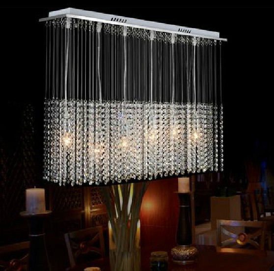 ไฟแขวน ไฟระย้า คริสตัล Linear K9 Crystal Chandelier ไฟเพดาน ไฟช่อ ไฟกิ่ง AC3932