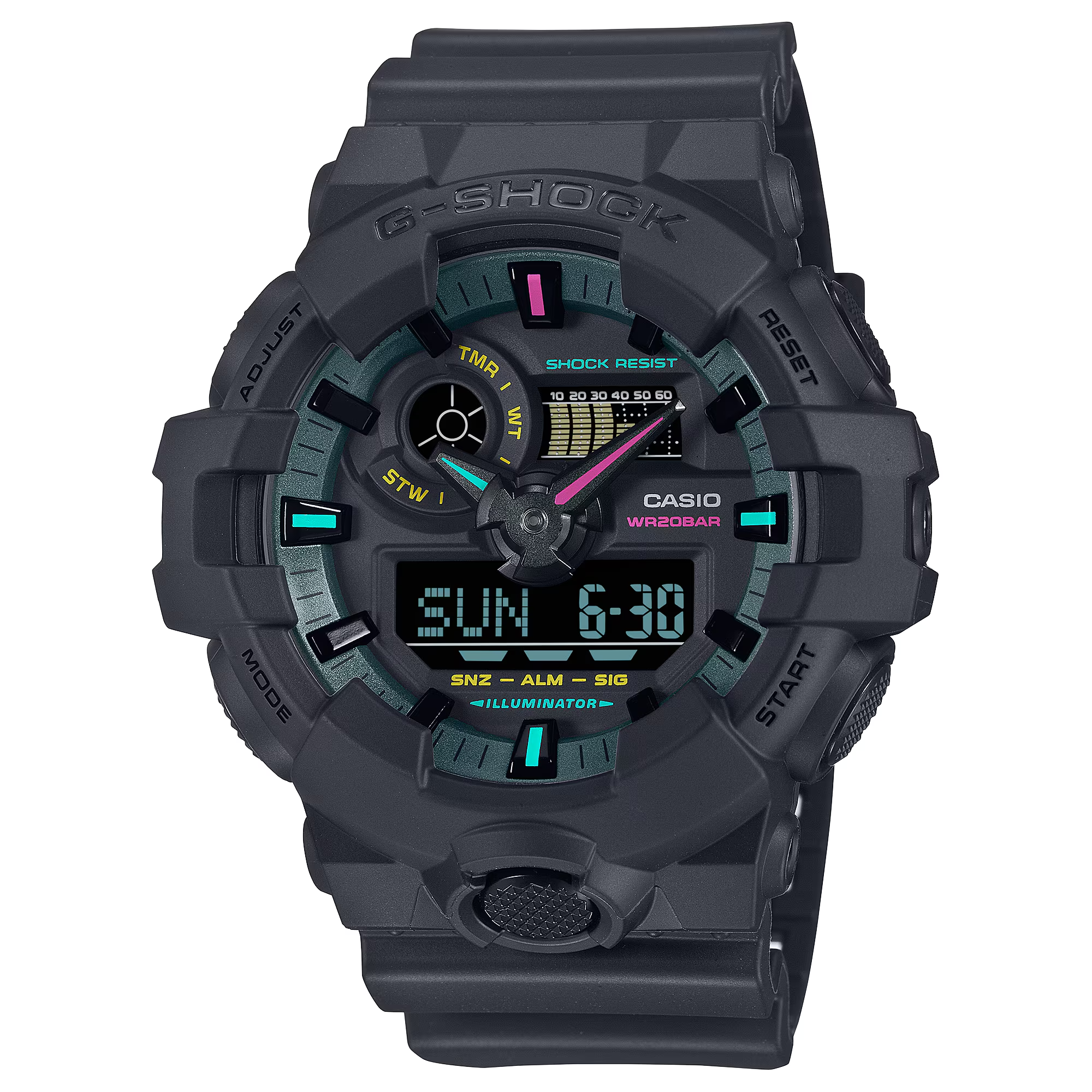 นาฬิกาผู้ชาย G-SHOCK รุ่น GA-700MF-1A ซีรีส์ GA-700 จีช็อค