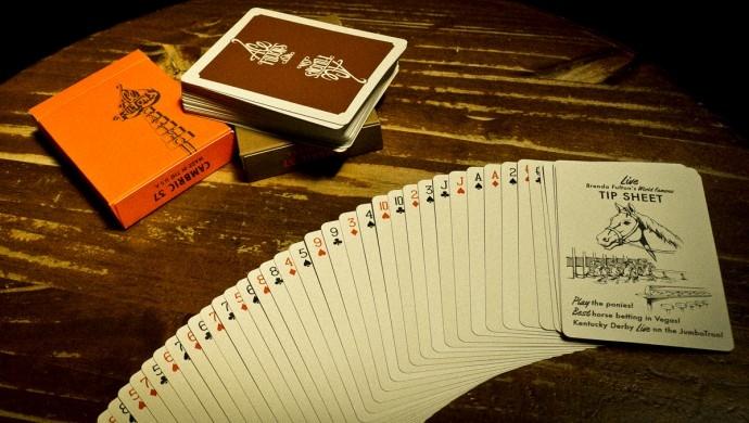 Ace Fulton's Brown Playing Cards