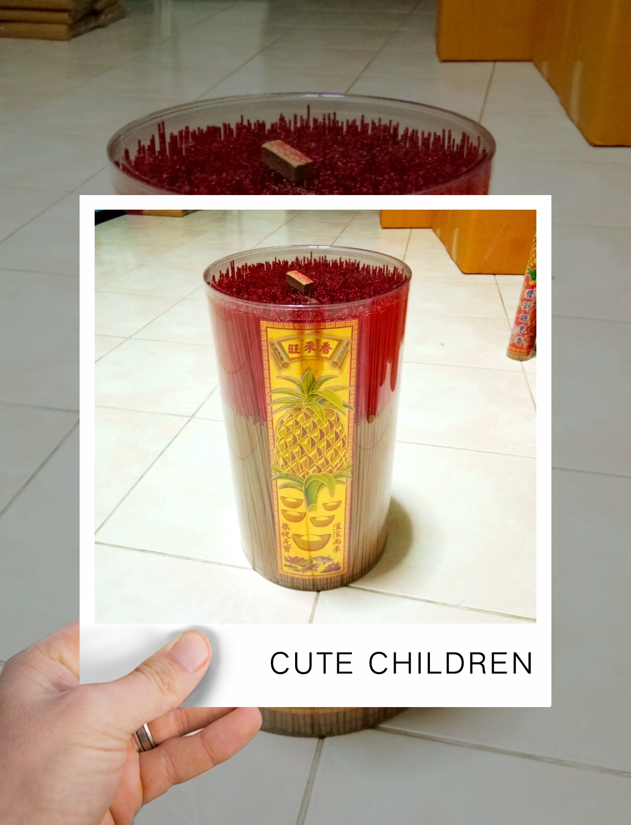 ธูปกระปุกยาว 33cm. 3.5 Kgs. สีธรรมชาติ