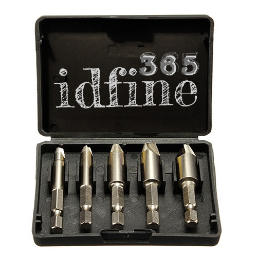 Easy Out Screw Extractor ชุด 5 ชิ้น ช่วยถอดสกรูที่เสีย ให้ออกอย่างง่ายดาย คุณภาพดี ส่งฟรีลงทะเบียน