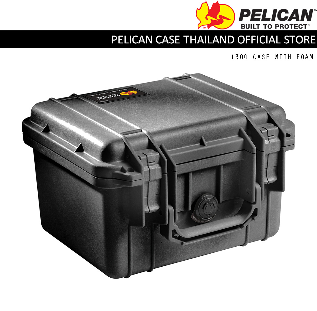 PELICAN 1300 CASE WITH FOAM - BLACK