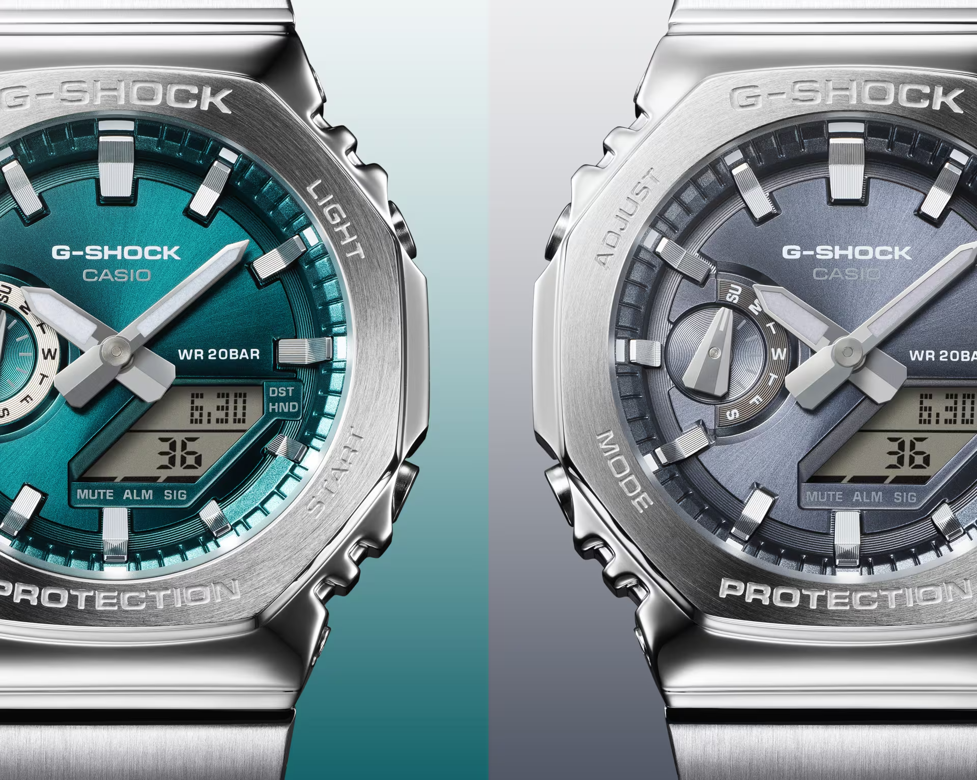 CASIO G-SHOCK นาฬิกาผู้ชาย รุ่น GM-2110D-8A ซีรีส์ 2100 G-STEEL จีช็อค