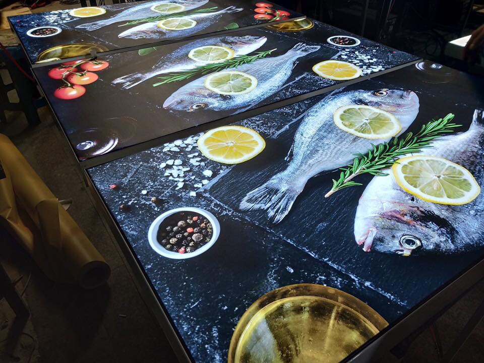 กล่องไฟขอบอลูมิเนียม (แบบขึงผ้า)