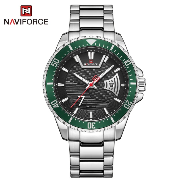 นาฬิกา Naviforce รุ่น NF9191 GR SIL ของแท้ รับประกันศูนย์ 1 ปี ส่งพร้อมกล่อง และใบรับประกันศูนย์ ราคาถูกที่สุด