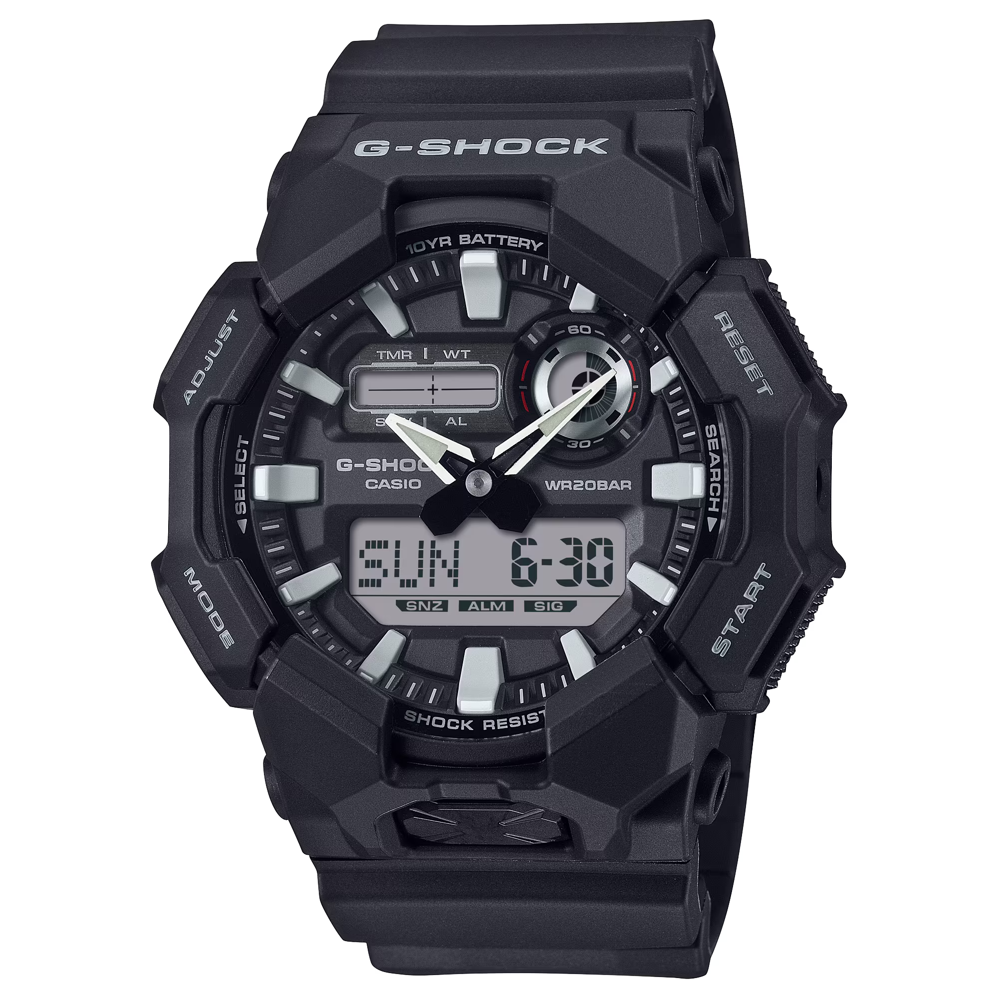 Casio G-Shock นาฬิกาผู้ชาย รุ่น GA-010-1A ซีรีส์ GA-010 จีช็อค