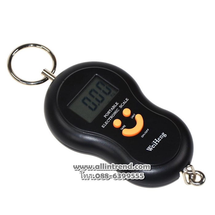 เครื่องชั่งน้ำหนักดิจิตอลแบบพกพา สีดำ