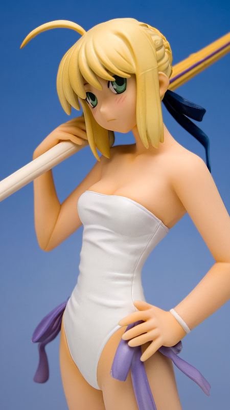 Saber White Swims