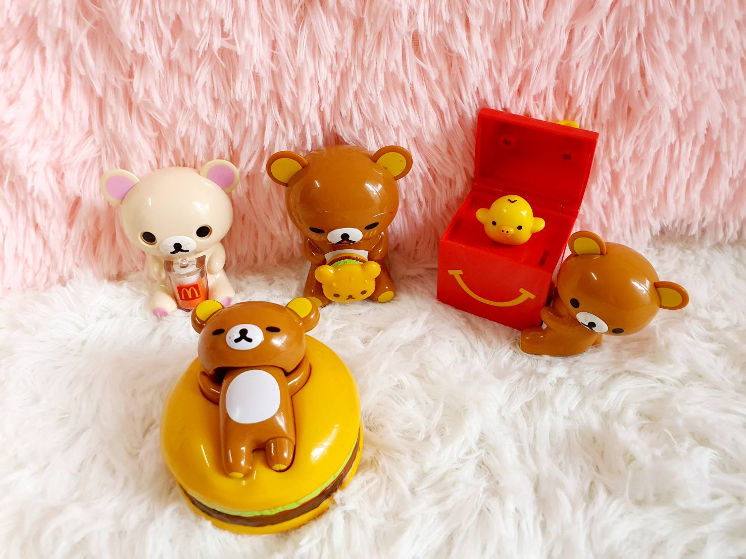 ชุดของเล่น Rilakkuma คอลเลคชั่น จาก Mcdonald ญี่ปุ่น มือสอง สภาพสมบูรณ์ ไม่มีตำหนิ