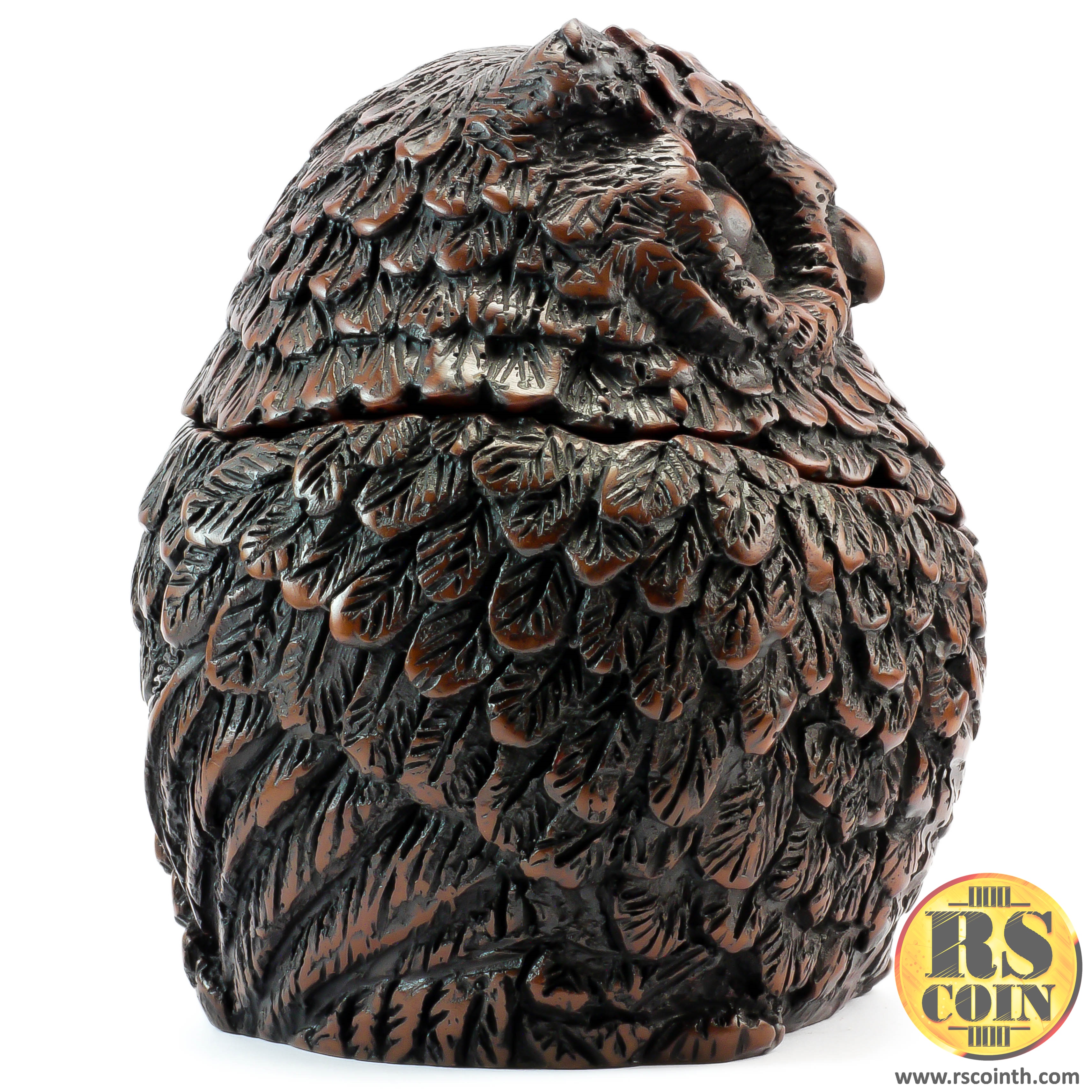 รูปปั้นหิน - นกฮูกตลับ (Thai Sculpture Stone Animal Bird Owl)