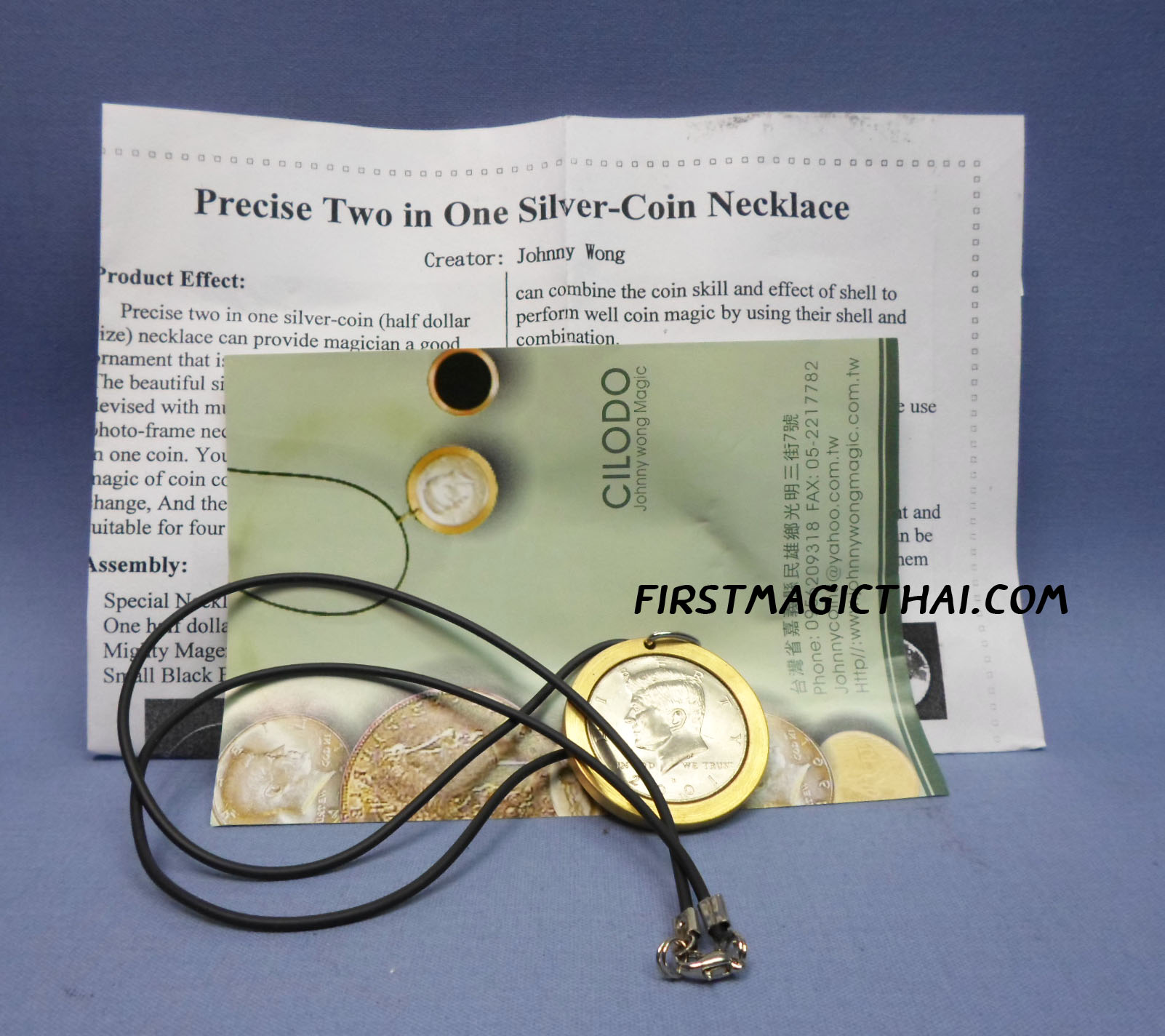 Precise Two in One Silver Coin Necklace