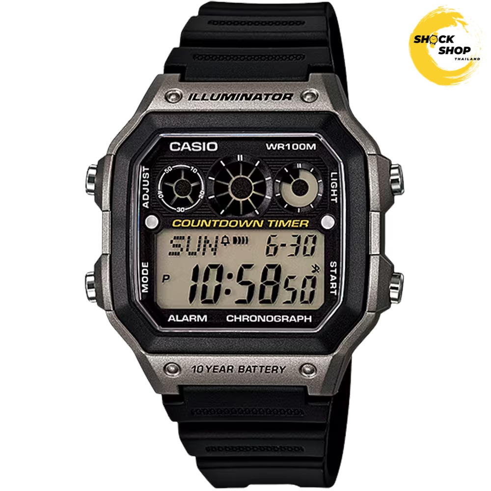 CASIO นาฬิกาข้อมือ รุ่น AE-1300WH-8A วัสดุเรซิ่น คาสิโอ