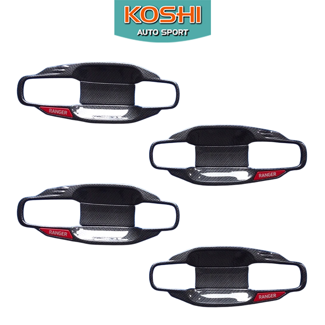 เบ้ารองมือ(เต็ม)ผิวเคฟล่า Ford Ranger 2022 รุ่น 4 ประตู ยี่ห้อ lekone