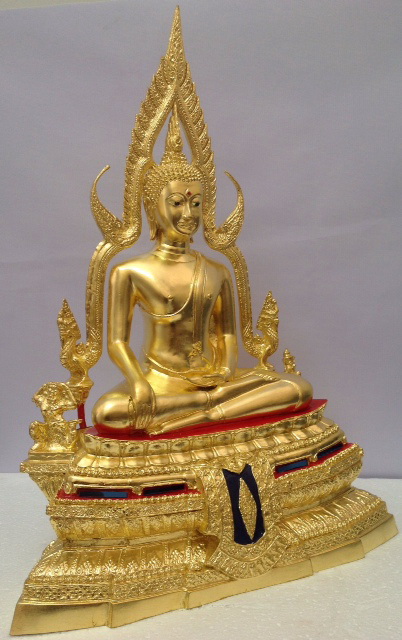 พระพุทธชินราช หน้าตัก 9นิ้ว ฐานเตี้ย ปิดทองแท้