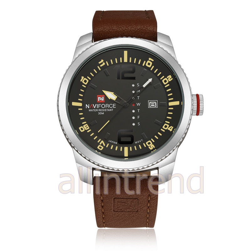 นาฬิกา Naviforce รุ่น NF9063 สีเหลือง/เงิน ของแท้ รับประกันศูนย์ 1 ปี ส่งพร้อมกล่อง และใบรับประกันศูนย์ ราคาถูกที่สุด