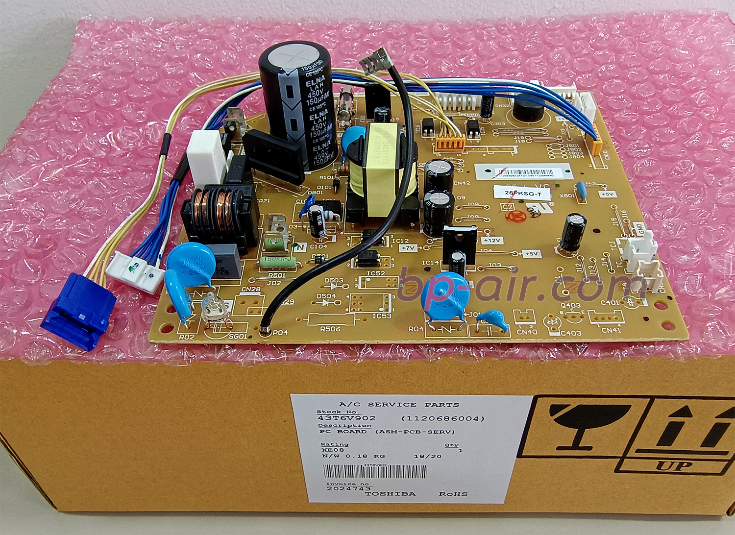 แผงบอร์ดคอยล์เย็น 42TSGS025-703