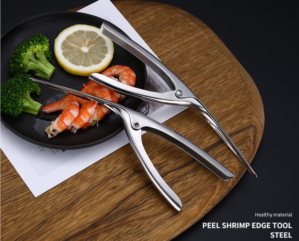 ที่ปอกเปลือกกุ้ง กรรไกรปอกเปลือก ไม่เป็นสนิม Shrimp tool