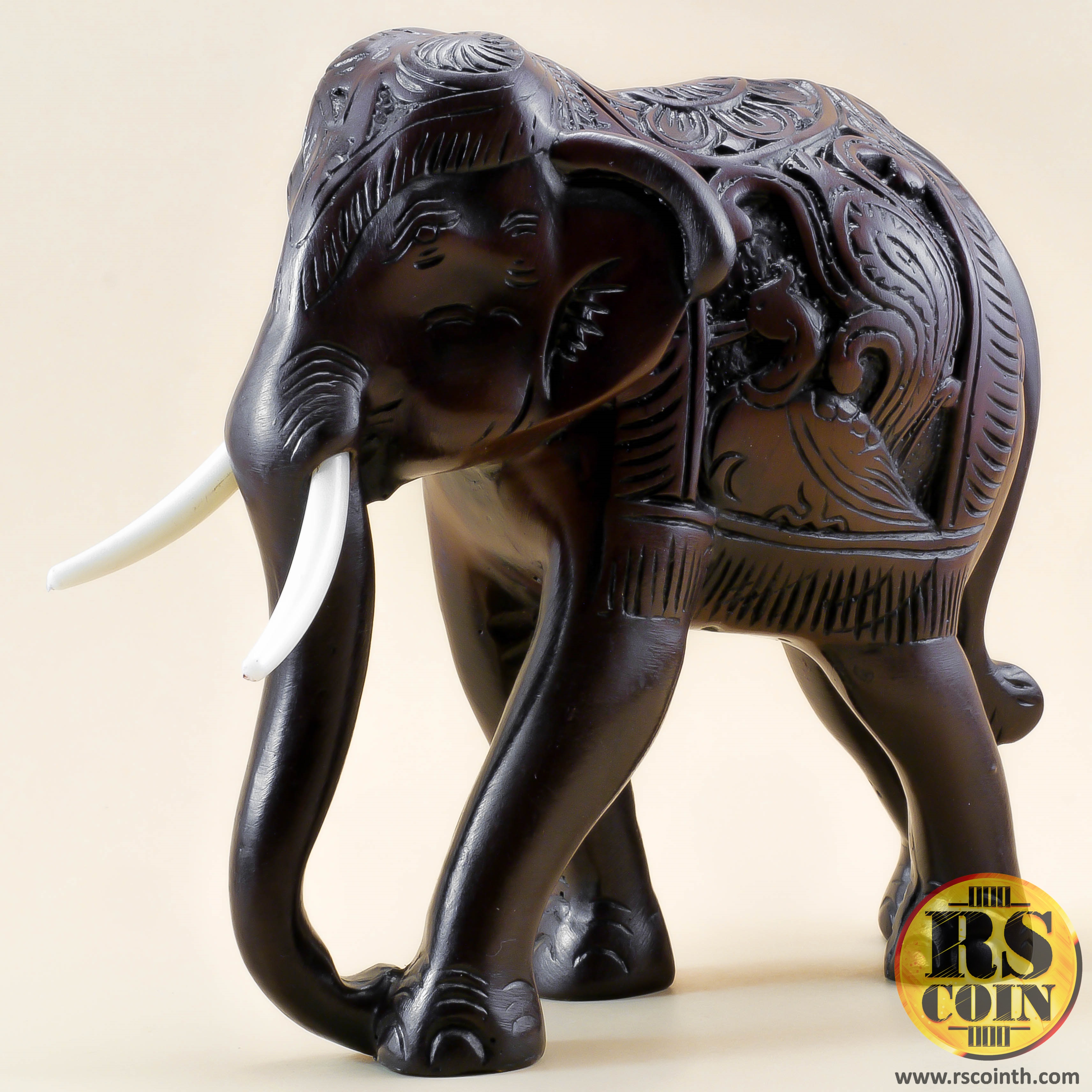 รูปปั้นหิน - ช้างลาย (Thai Sculpture Stone Designed Elephant)