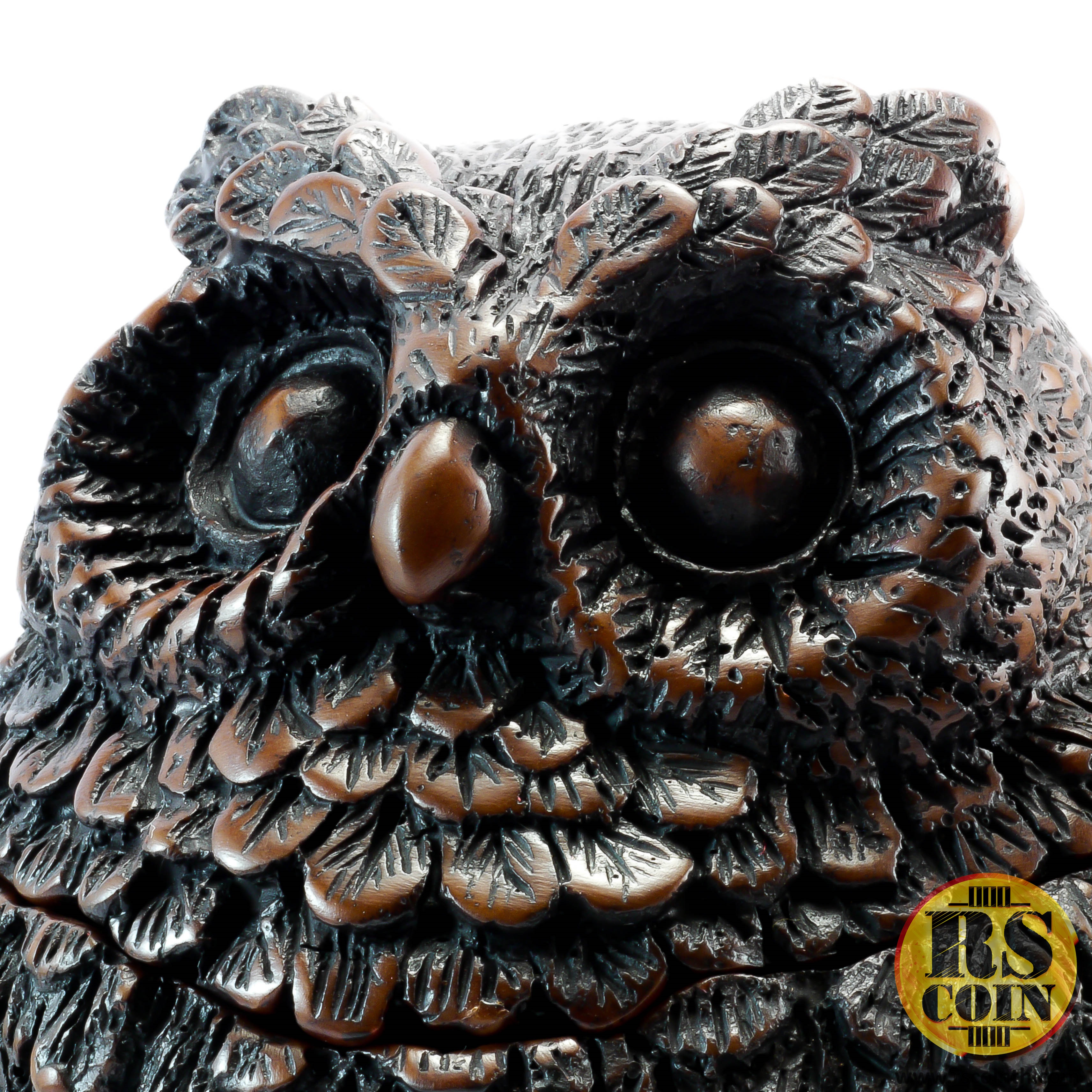 รูปปั้นหิน - นกฮูกตลับ (Thai Sculpture Stone Animal Bird Owl)