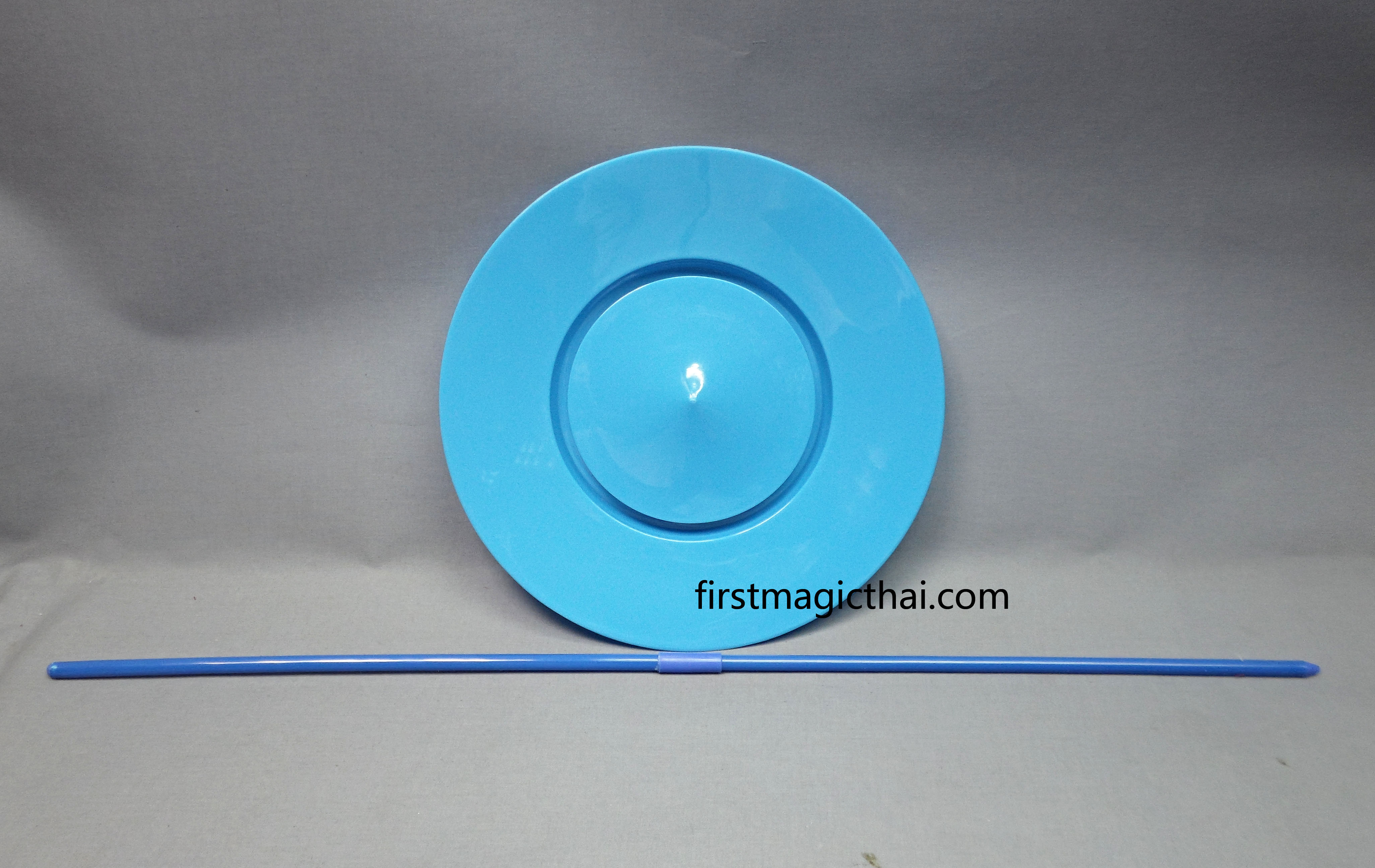 จานกายกรรม รุ่น10นิ้ว สีฟ้า / Plate spinning 10inch