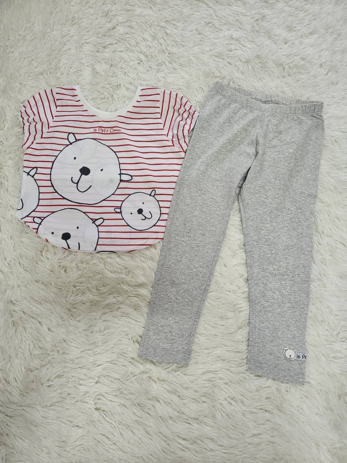 ชุดเซ็ทหมีปัม Le Petit Pumm ไซส์ 3y by ChaLom มือสอง เหมือนใหม่ ไม่มีตำหนิ