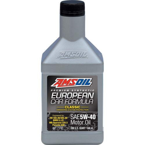 น้ำมันเครื่องสังเคราะห์ 100% AMSOIL รุ่น 5W-40 Full SAPS สูตรรถยุโรป ขนาด 0.946 ลิตร