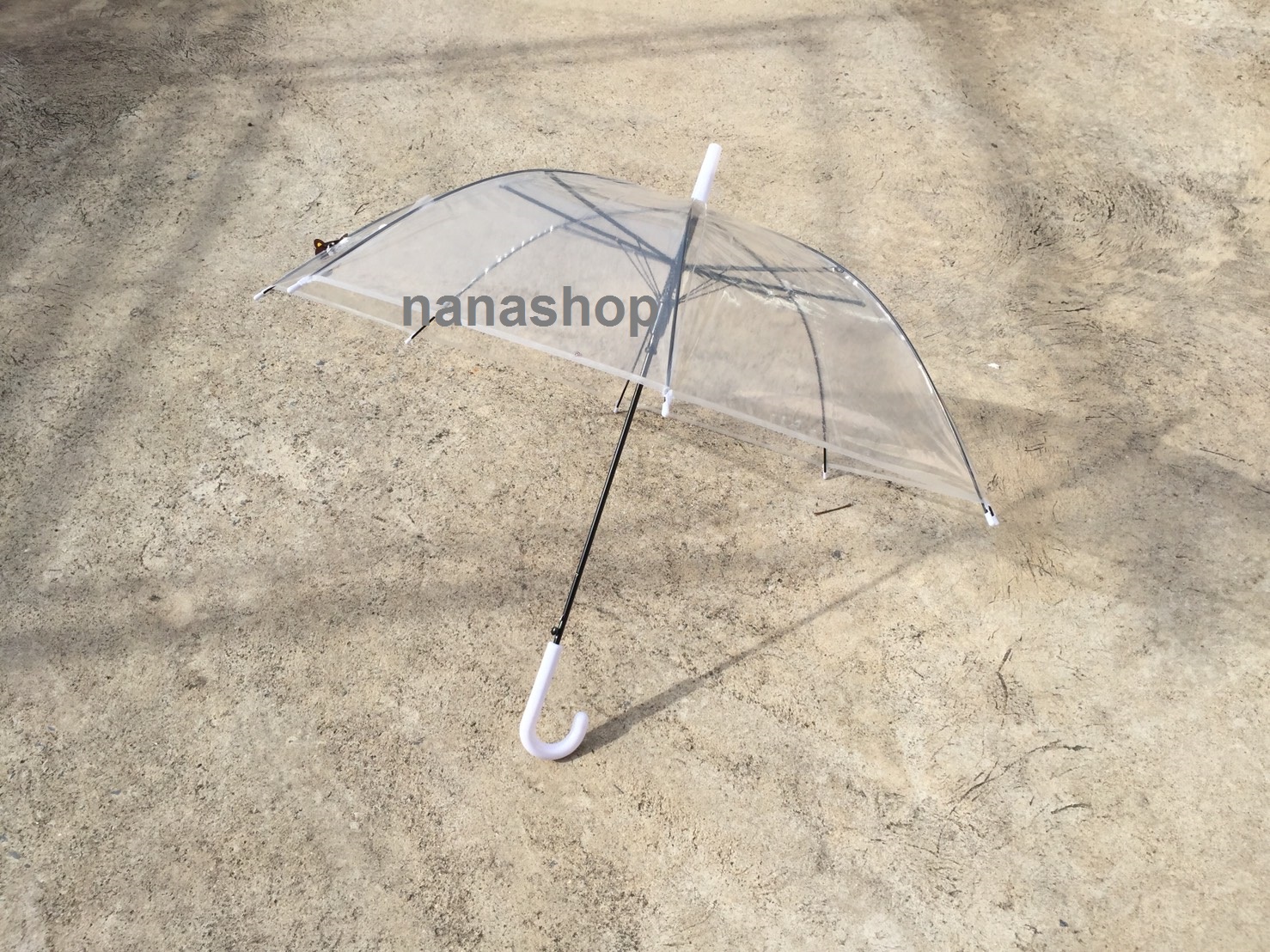 ร่มตอนเดียว22นิ้ว ร่มพลาสติกใส ร่มใส ร่มสีใส ขายปลีกและส่ง ร่มใสราคาส่ง