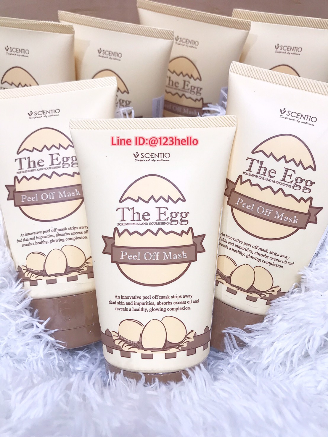 SCENTIO The Egg Peel Off Mask เซนทิโอ ดิเอ้ก พีล ออฟ มาร์ค 100 ml.