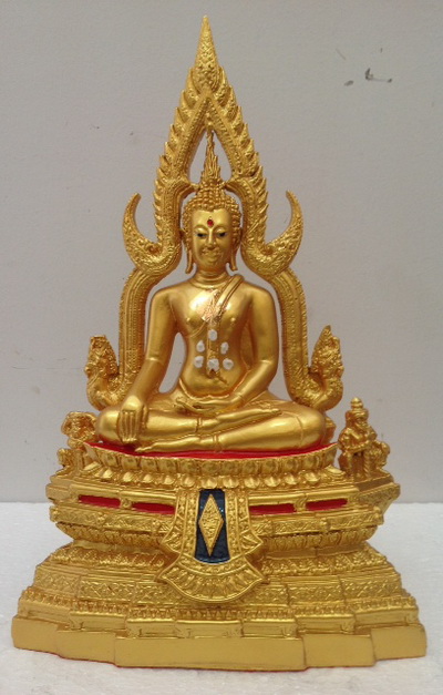 พระพุทธชินราช เนื้อผสมมวลสารผสมน้ำพี้ 5นิ้ว