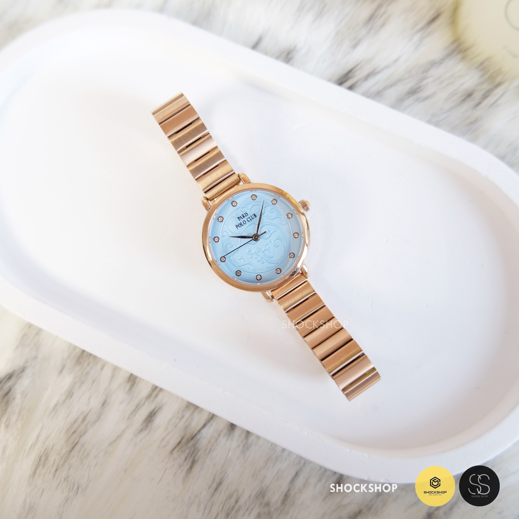 Paris Polo Club นาฬิกาข้อมือผู้หญิง รุ่น 3PP-2111874L-RG-BU โปโล